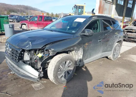 2022 Hyundai Tucson Hybrid Blue from USA, damaged, VIN KM8JBCA15NU079197